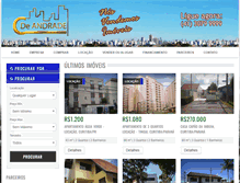 Tablet Screenshot of deandradeimoveis.com.br